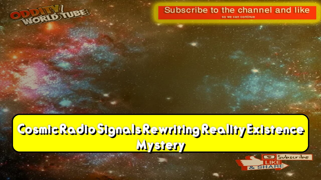 Cosmic Radio Signals: Rewriting Reality? Existence Mystery #Cosmos #Space #RadioWaves