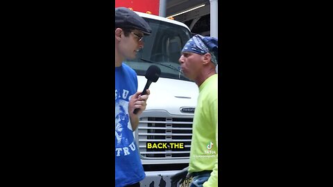 This man does not appreciate the trolling on the left