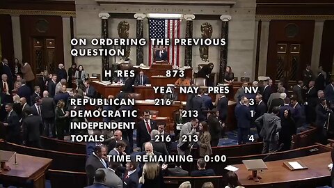 BREAKING: The House just PASSED the bill to reopen government, 216-213. Dems still voted against it.