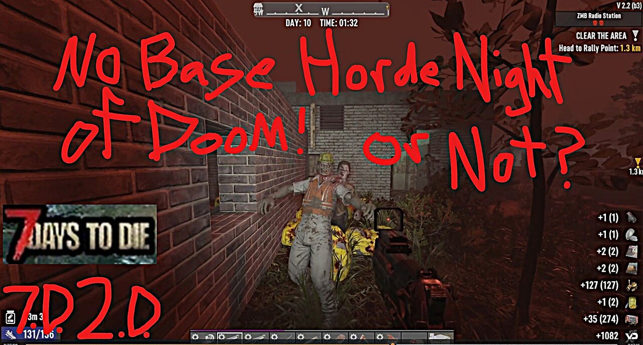 7D2D No Base on Day 9 Horde Night