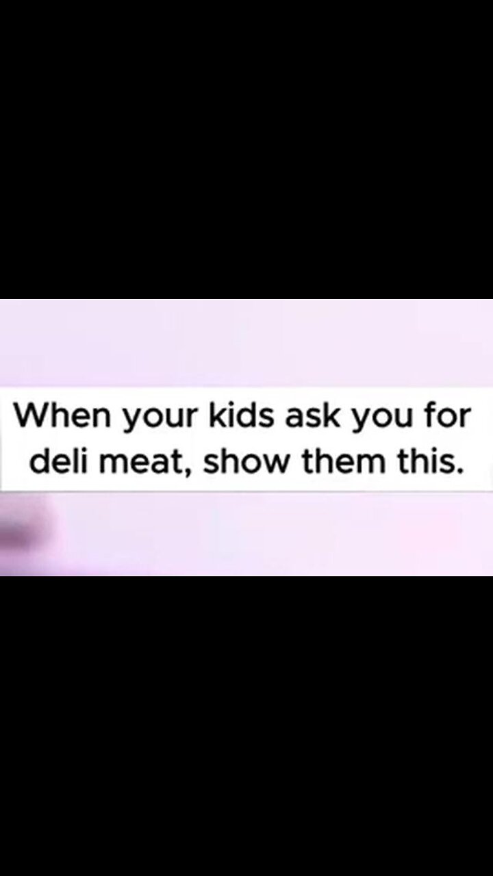 How deli meat is made...