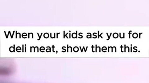 How deli meat is made...