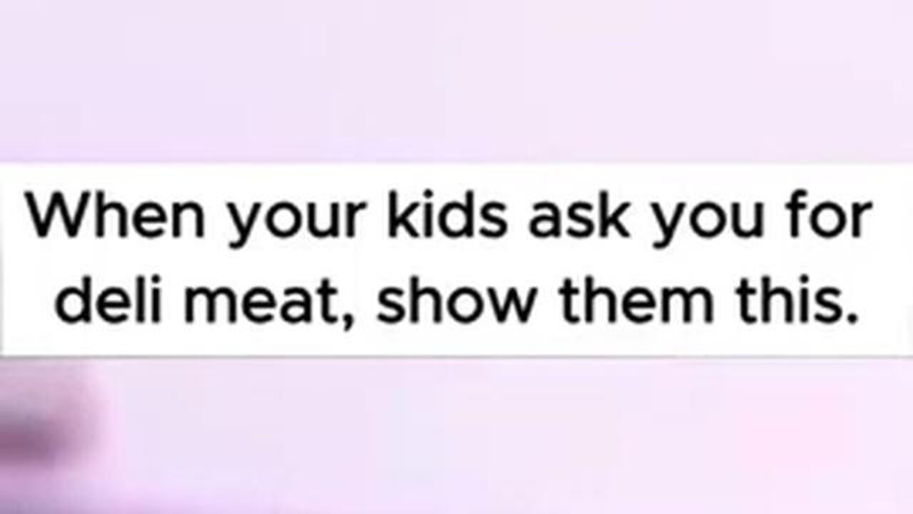How deli meat is made...