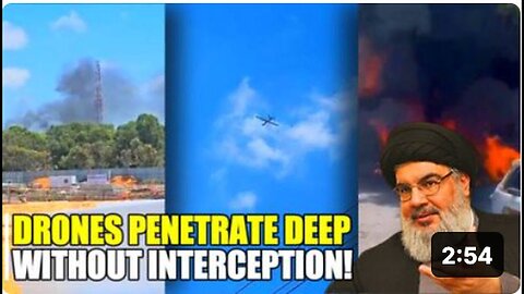 "Hezbollah Drones Attack Nahariyya, Advancing Towards Akka, Israel"