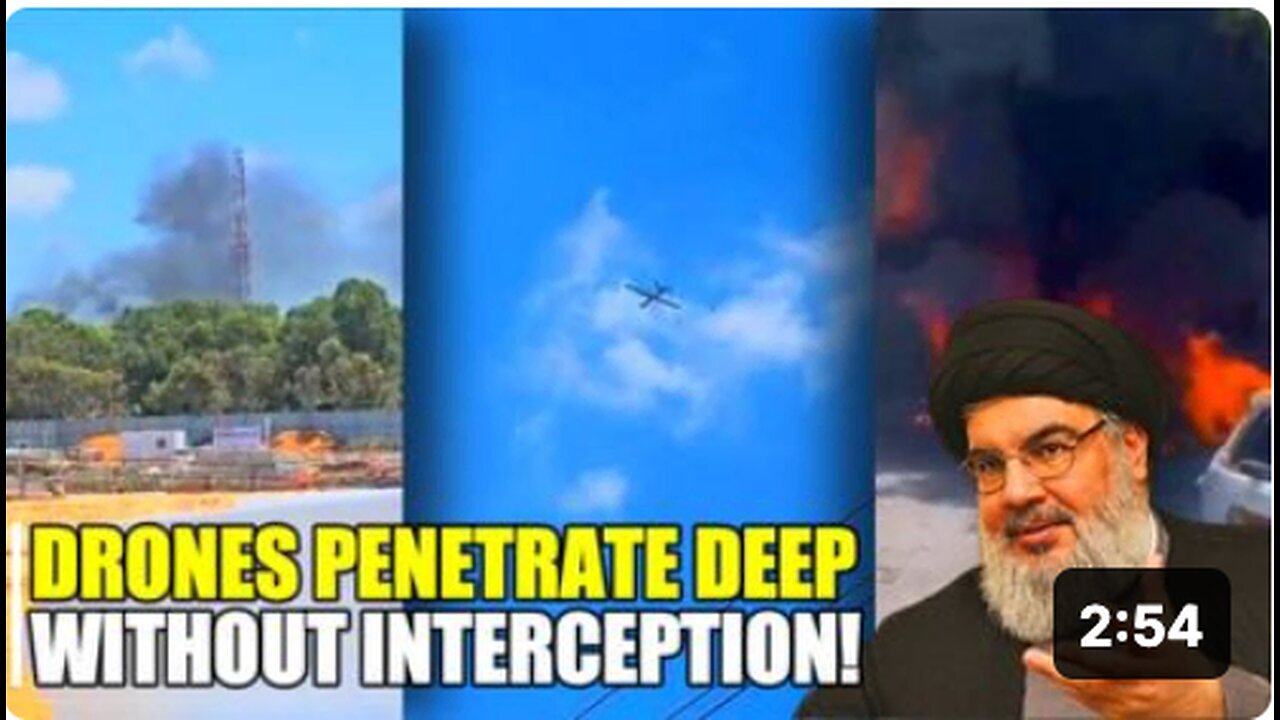 "Hezbollah Drones Attack Nahariyya, Advancing Towards Akka, Israel"