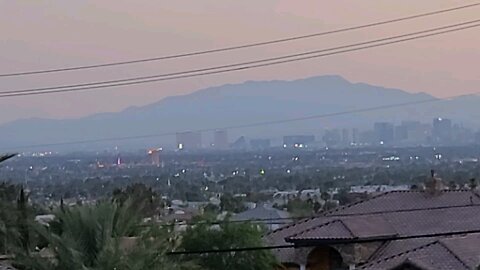 Did YOU see tonight's SMOKY Las Vegas sunset? Check THIS out! 06.24.2025 #follow #lasvegas #gaming