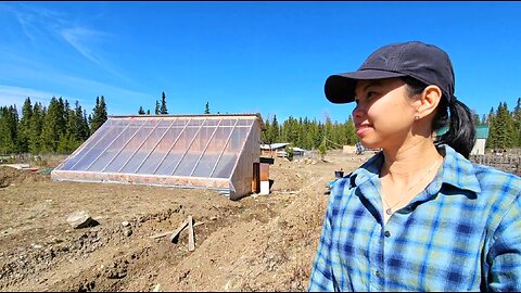 One Step Closer to Planting in Our DIY Passive Solar Greenhouse