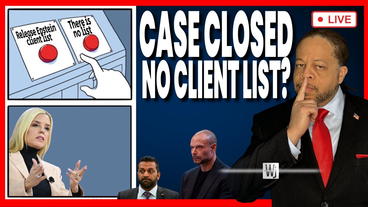 CASE CLOSED - THERE IS NO EPSTEIN CLIENT LIST