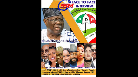 SSM⁠ FACE TO FACE WITH Chief Olabode George