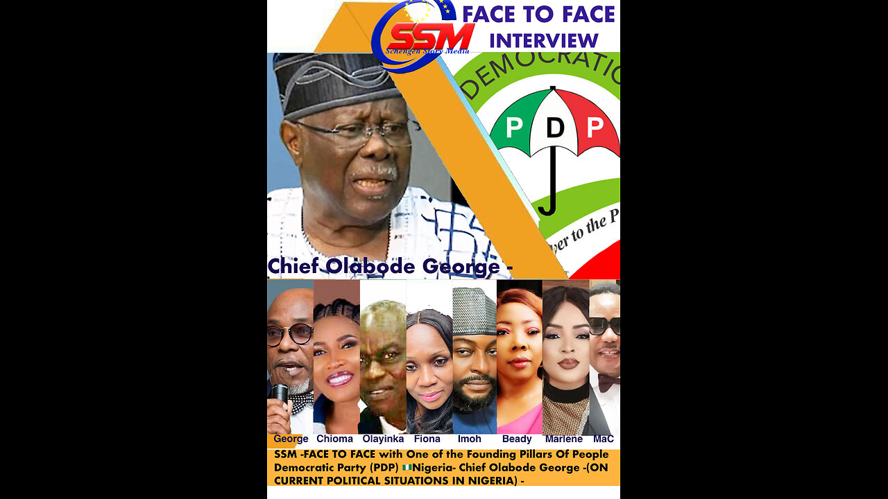 SSM FACE TO FACE WITH Chief Olabode George