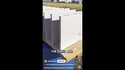 Drywall shoot test