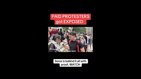 Paid protesters