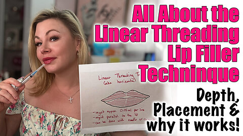 All About the Linear Threading Lip Filler Technique: Depth, Placement and Why it Works!