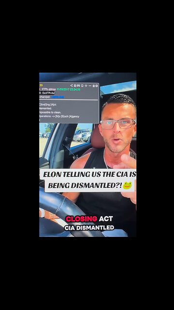 Q dismantling the CIA via Doge