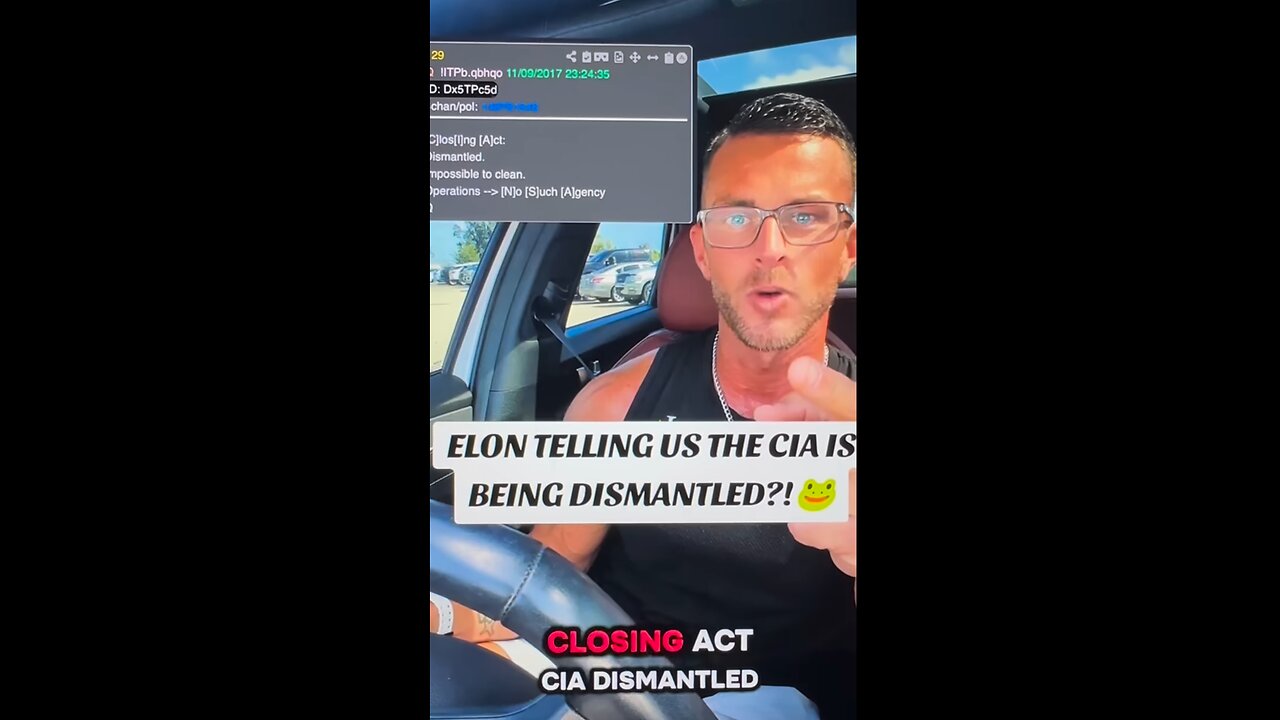 Q dismantling the CIA via Doge