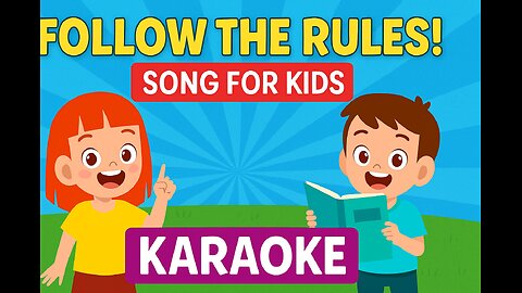 Follow the Rules! | Imperatives Song for Kids (Karaoke - AI Music)
