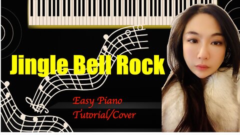 Jingle Bell Rock PIANO Easy Slow Short Tutorial