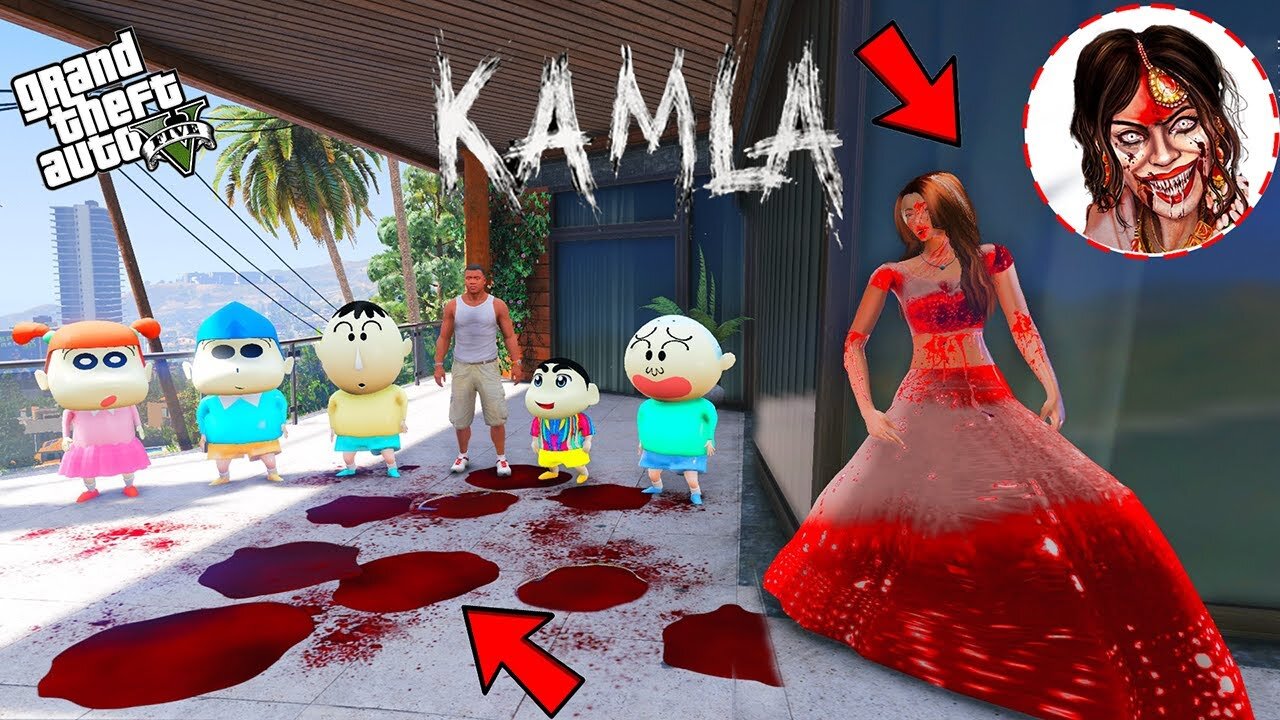 Franklin and Shinchan and his Friends Playing Chupan Chupai With Kamla Indian Ghost 👻 GTA V AVENGERS