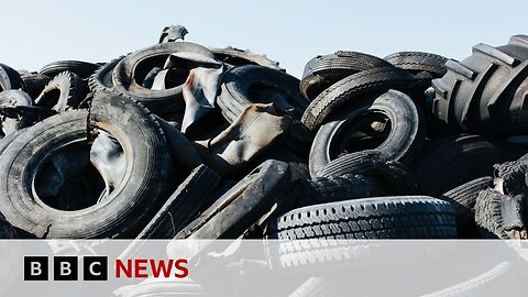 Millions of UK tyres meant for recycling sent to furnaces in India | BBC News