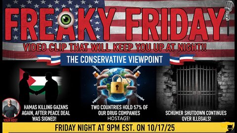 LIVE TONIGHT AT 9PM EST. ON THE CONSERVATIVE VIEWPOINT: SEE WHO CONTROLS OUR DRUG COMPANIES