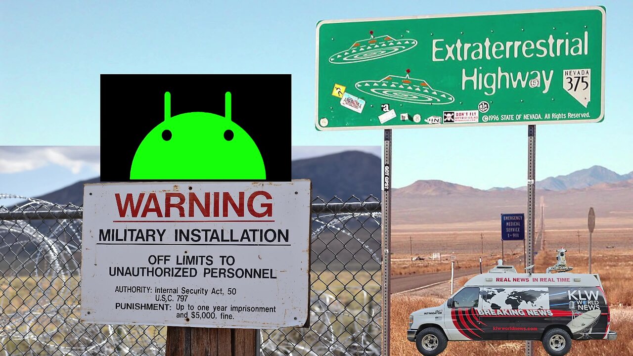 Live from the Front Gate of Area 51 in 4K