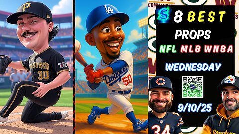 🔥8 HOT PRIZEPICKS MLB PICKS TODAY | COMMANDERS VS PACKERS WEEK 2 | WEDNESDAY