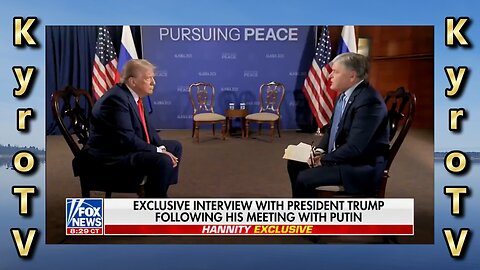 Trump's interview with Hannity - August 15, 2025 (Swedish subtitles)