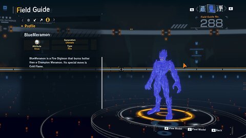 bluemeramon all digivolution/de-digivolution/profile Digimon Story Time Stranger