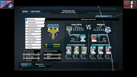 Based Sportsball 2025: Regular Season - Game #38 [Team Christ at Warblers]