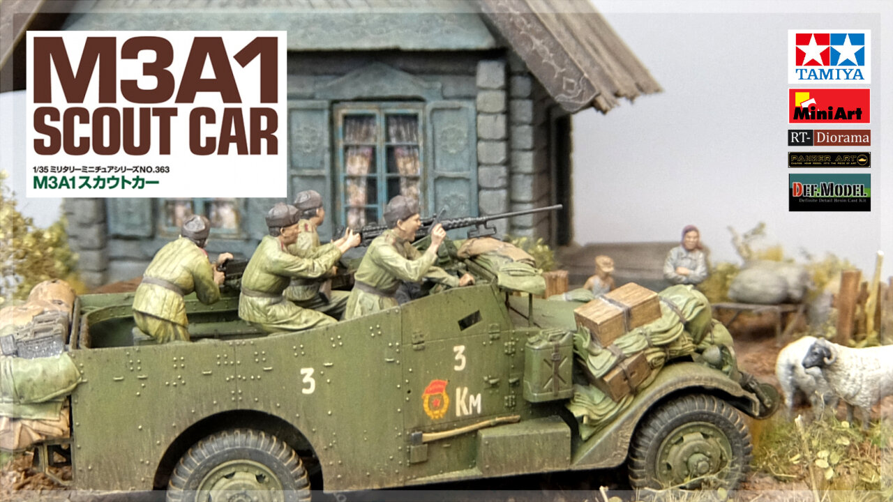 Tamiya /// M3A1 Scout Car /// Reconnaissance Group Build /// Scale Bench /// Scale Model /// Diorama