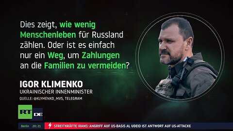 Kiews neueste Provokation: Angeblich russische Gefallene unter 6.000 übergebenen Leichen