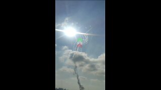 Iranian ballistic missiles impacting herzliya Tel aviv