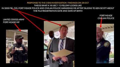 RESPONSE TO UNITED STATES INC FOREIGN CID AGENT STEVEN PFISTERM FT MEADE AND FT BENNING AGENT DURLIN