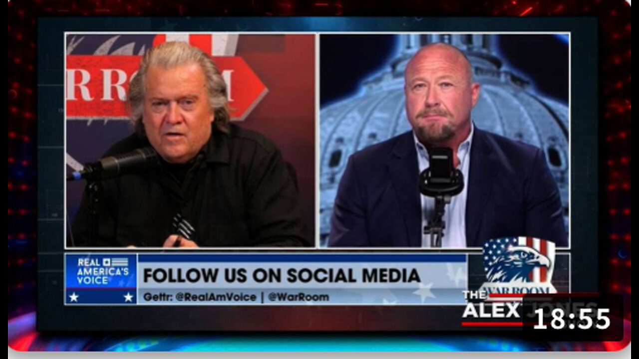 Steve Bannon Asks Alex Jones Where Americans Can Find His Show If The Democrats Shut Down Infowars