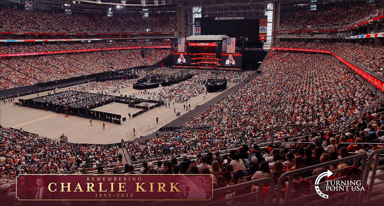 Charlie Kirk Memorial Service at Cardinal Stadium, Glendale, AZ, Sunday, 9.21.2025
