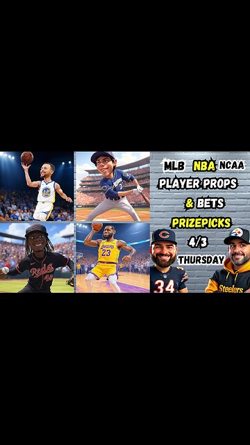 8 MLB Picks Today 4/3/2025 | MLB Player Props | NBA PROPS | PRIZEPICKS