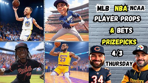8 MLB Picks Today 4/3/2025 | MLB Player Props | NBA PROPS | PRIZEPICKS