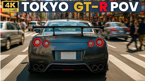 R35 GT-R POV Drive in Tokyo 🗼Shinjuku | Pure Car ASMR | No Music | No Voice | 4K HDR