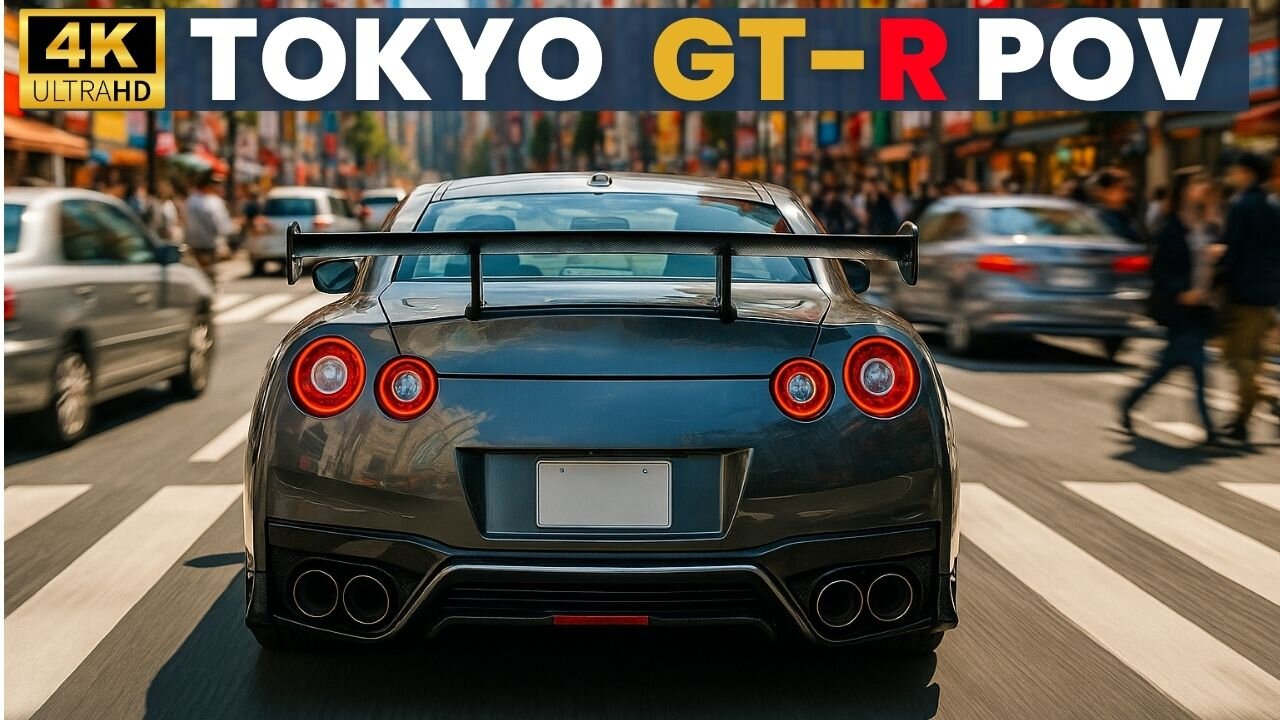 R35 GT-R POV Drive in Tokyo 🗼Shinjuku | Pure Car ASMR | No Music | No Voice | 4K HDR