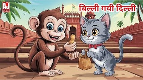 बिल्ली गयी दिल्ली | Billi Gayi Dilli | Funny Hindi Rhyme for Kids