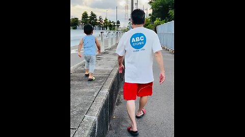 Japan boy and father