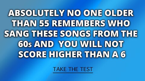Who Performed These 1960s Hits?