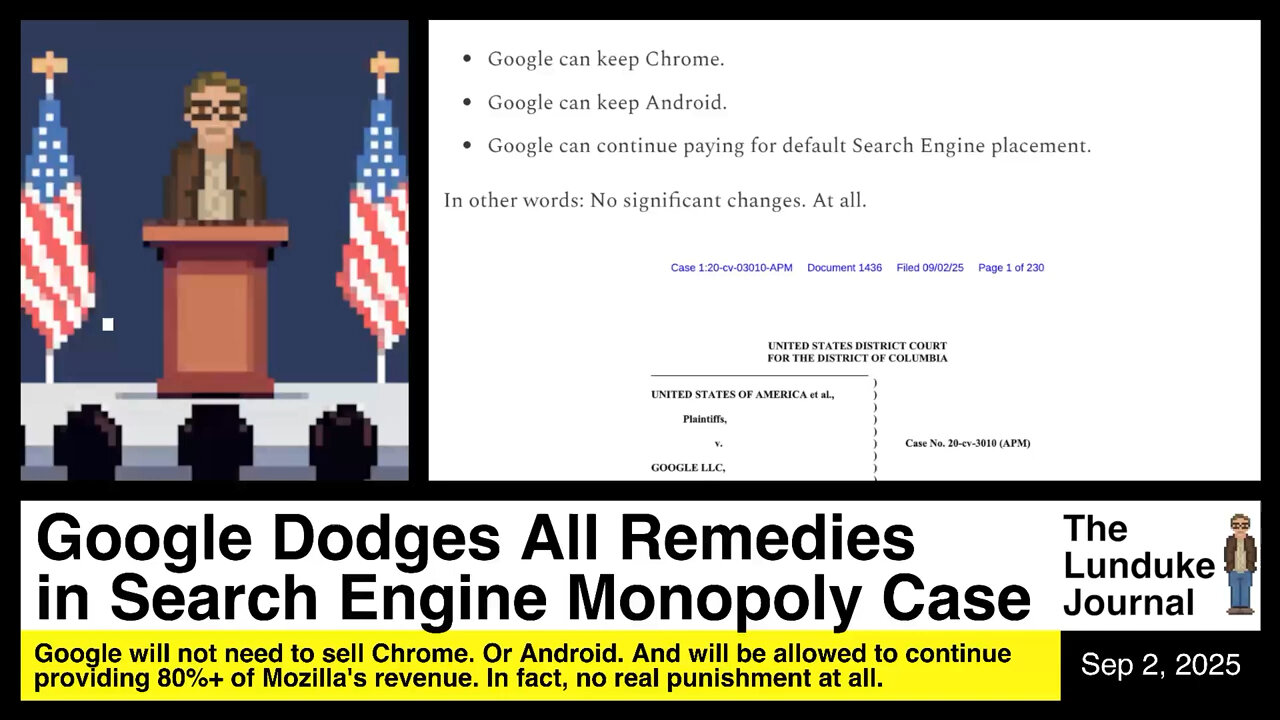 Google Dodges All Remedies in Search Engine Monopoly Case