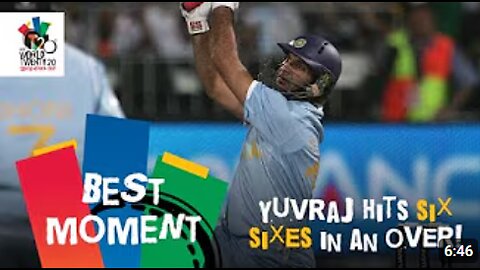 Yuvraj Singh slams six sixes off Stuart Broad | ENG v IND | T20 World Cup 2007