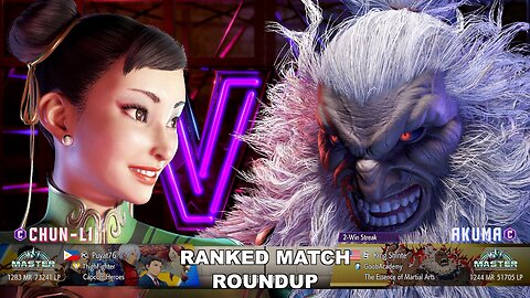 Kuya Kalbo SF6 Ranked Match Roundup. Chun Li Master Rank [Hori Fight Stick]