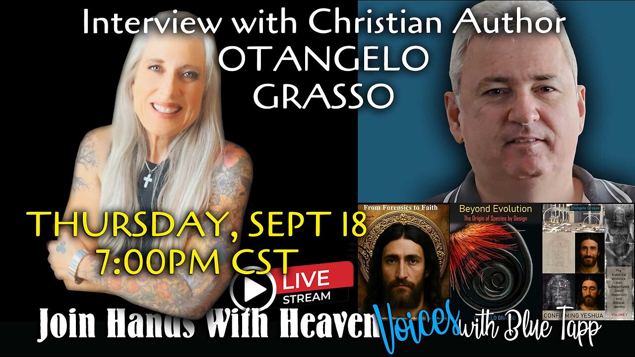 Interview with Christian Author, Otangelo Grasso | Blue Tapp LIVE!