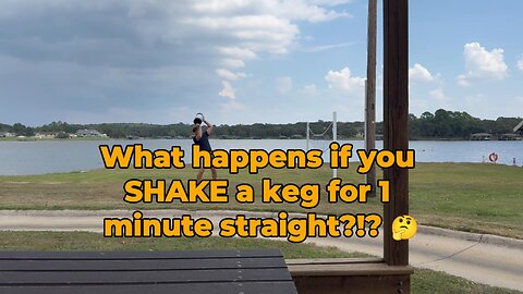 We Shook a Keg of Beer for 1 Minute Straight... Here's What Happened #mancave #homebrew #beer