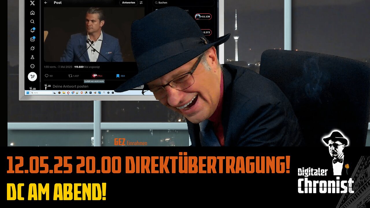 Aufzeichnung vom 12.05.25 Direktübertragung! DC am Abend!