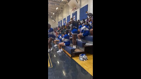 Churchin at basketball 🏀 game 💃🏾 something about the Holy Ghost #scootchallenge