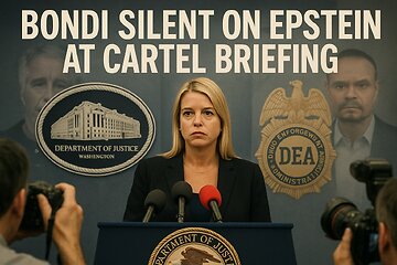 Pam Bondi Dodges Epstein, Questions at DOJ Drug Cartel Briefing